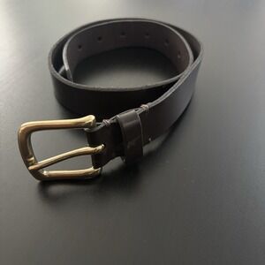 Vintage GAP Brown Leather Belt USA Made Youth Size Medium